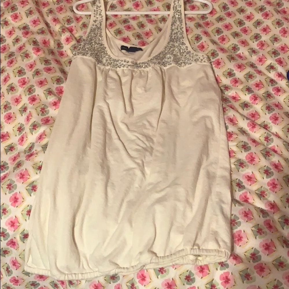 White sparkle tank